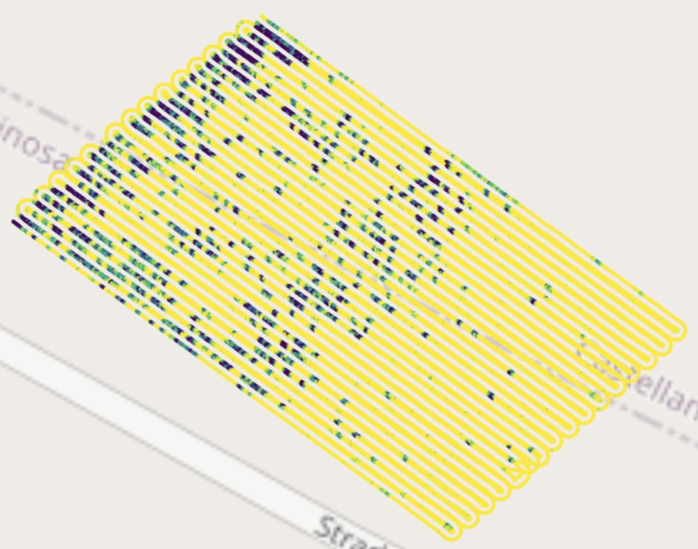 Map showing weed pressure within an orchard block