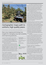 First page of Cartographer maps path to uniform, high quality pears