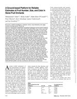 First page of A Ground-based Platform for Reliable Estimates of Fruit Number, Size, and Color in Stone Fruit Orchards
