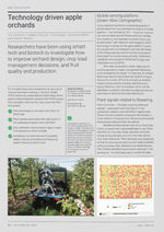 First page of Technology driven apple orchards