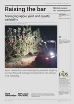 First page of Managing apple yield and quality variability
