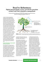 First page of Road to Robustness: Digital measurements of tree growth for precision orchard and fruit robustness management