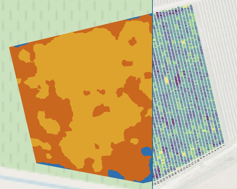 Green Atlas Cartographer example zone and grid prescription maps